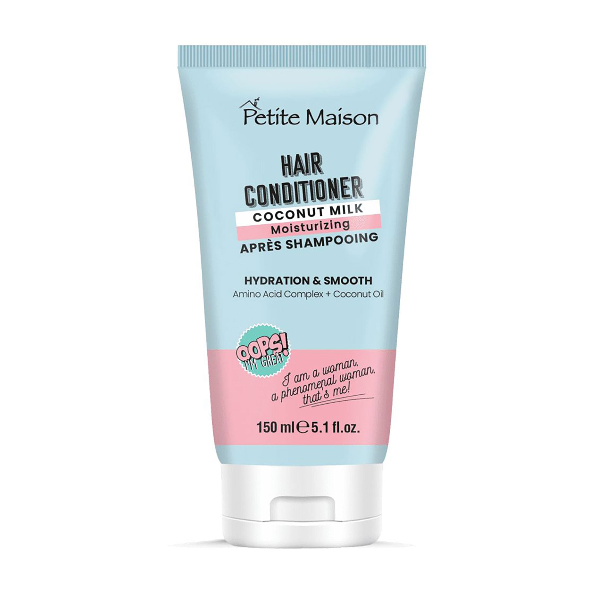 Зволожувальний кондиціонер для волосся Petite Maison Hair Conditioner Coconut Milk, 150 мл